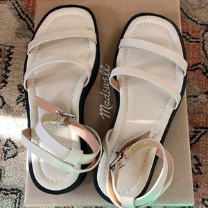 Madewell Double Strap platform sandals